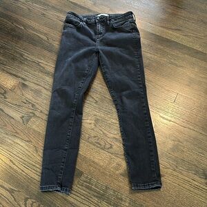 Sam Edelman Black Jeans The Kitten Mid Rose Skinny Ankle 29 EUC